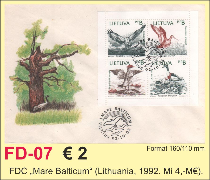 Lithuania FDC Fauna